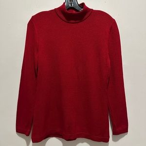 Red long sleeve turtle neck by St. John collection